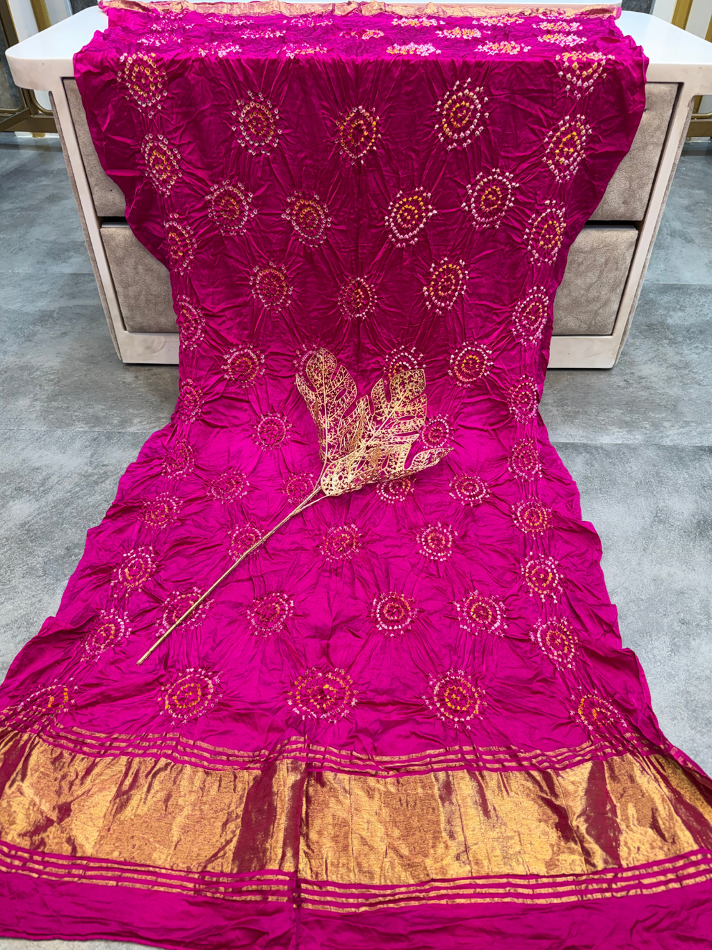Modal Gaji Bandhani Dupatta – Soft Lightweight Festive & Ethnic Dupatta