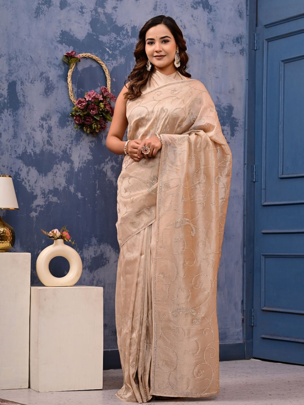 Royal Siroski Sparkle Party Wear Saree