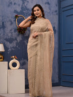 Party Wear Saree with All-Over SiroSki Work | Premium Wedding & Festive Wear