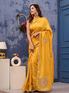 Kanjipuram Silk Saree with Marodi, Kardana & Sequence Work | Grand Wedding & Festive Wear