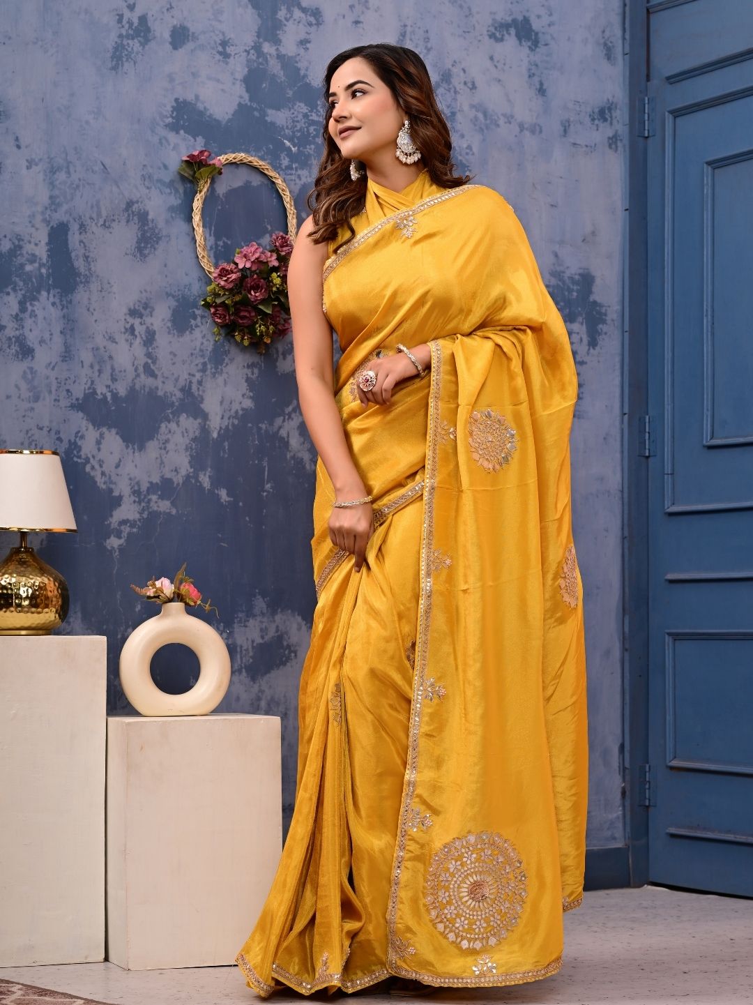 Kanjipuram Silk Saree with Marodi, Kardana & Sequence Work | Grand Wedding & Festive Wear