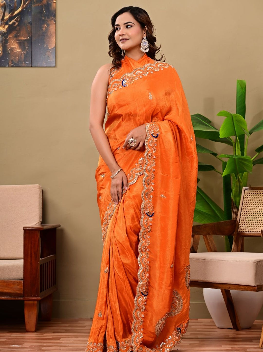 Kanjipuram Silk Saree with Marodi, Kardana & Sequence Work | Grand Wedding & Festive Wear