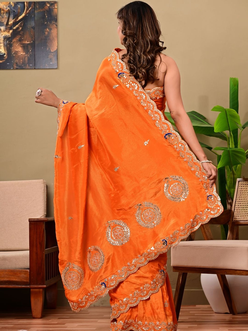 Kanjipuram Silk Saree with Marodi, Kardana & Sequence Work | Grand Wedding & Festive Wear