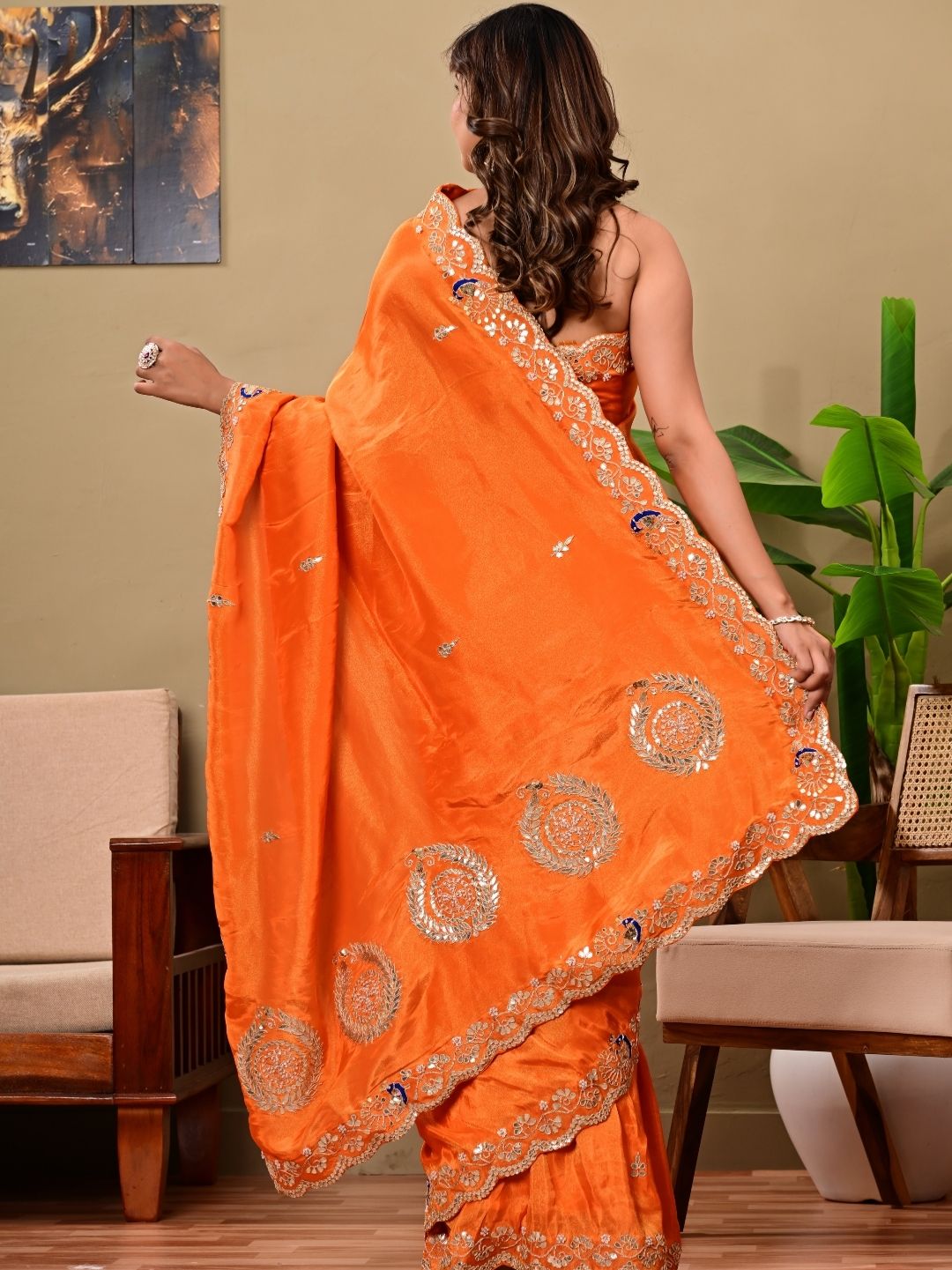 Kanjipuram Silk Saree with Marodi, Kardana & Sequence Work | Grand Wedding & Festive Wear