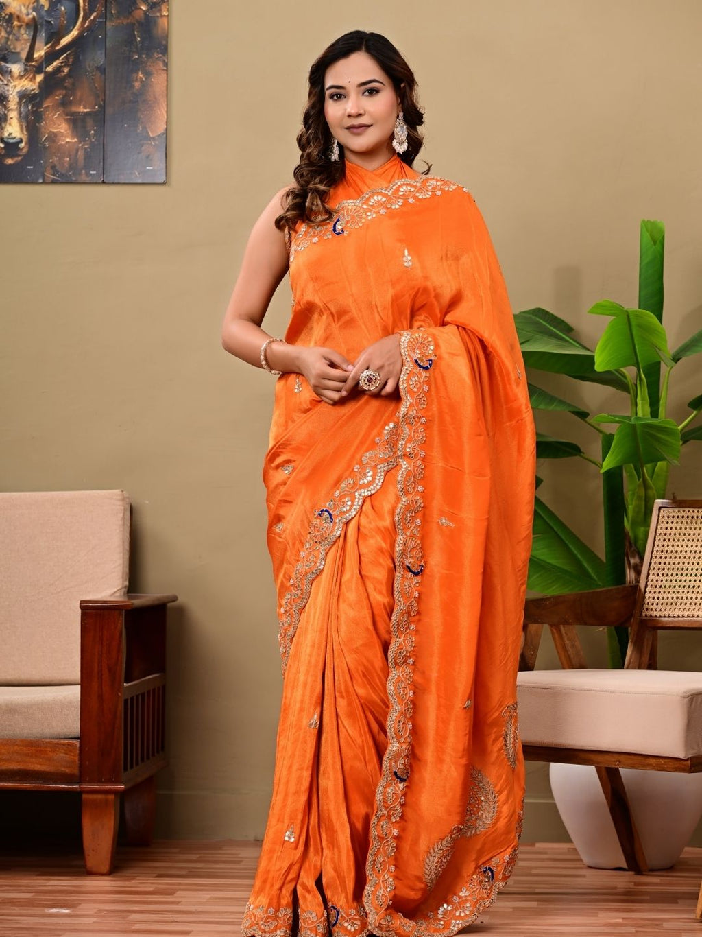 Kanjipuram Silk Saree with Marodi, Kardana & Sequence Work | Grand Wedding & Festive Wear