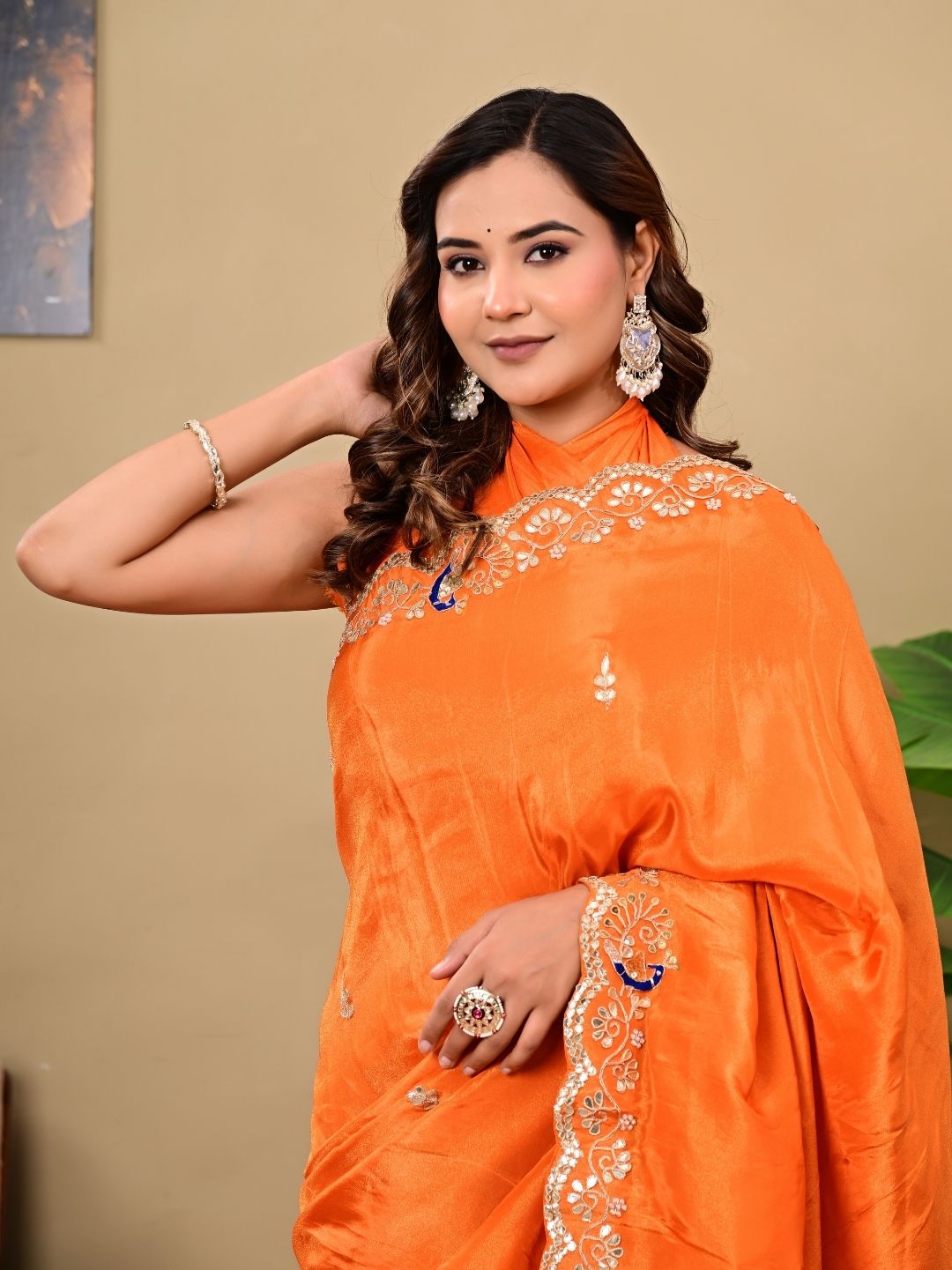 Pure H.O. Silk Saree with Gottapatti, Sequence & Marodi Work | Royal Festive & Wedding Wear