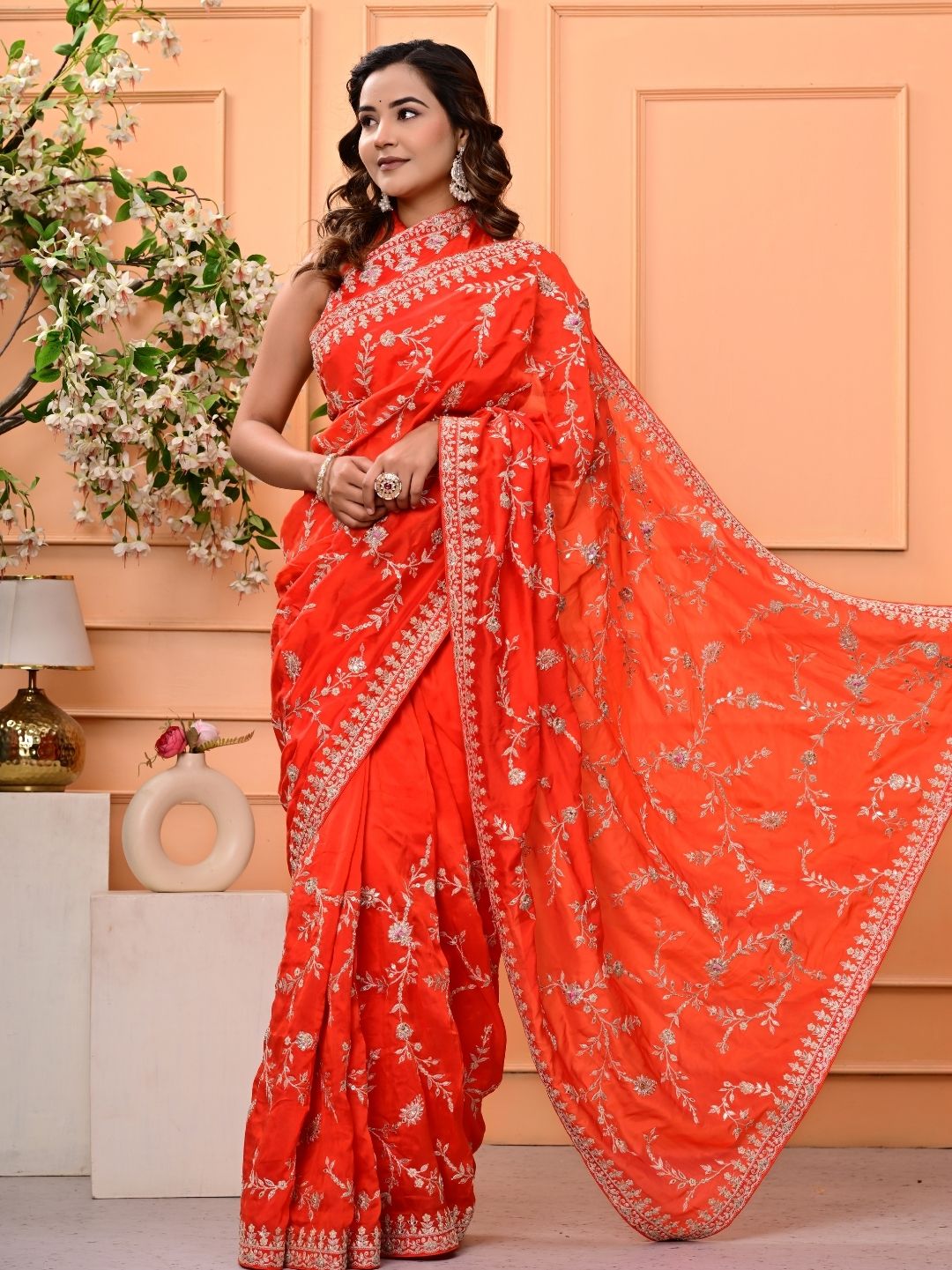 Pure H.O. Silk Saree with Gottapatti, Sequence & Marodi Work | Premium Wedding & Festive Wear