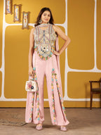 Plazo Top in Premium Dola Silk Fabric