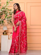 Pure H.O. Silk Saree with Gottapatti, Sequence & Marodi Work | Premium Wedding & Festive Wear