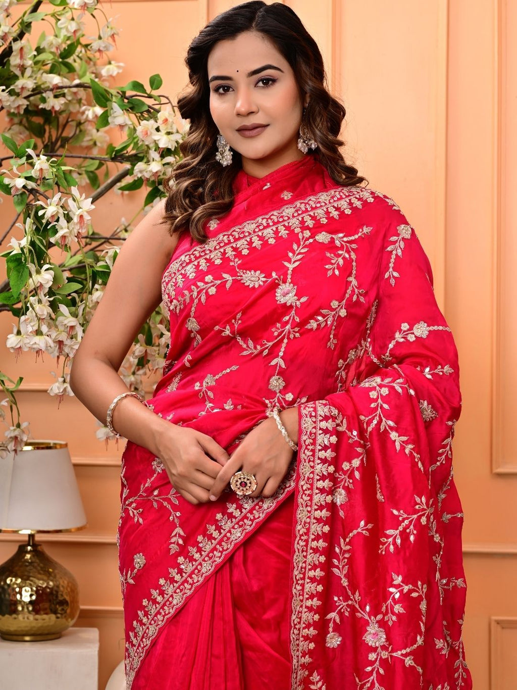 Pure H.O. Silk Saree with Gottapatti, Sequence & Marodi Work | Premium Wedding & Festive Wear