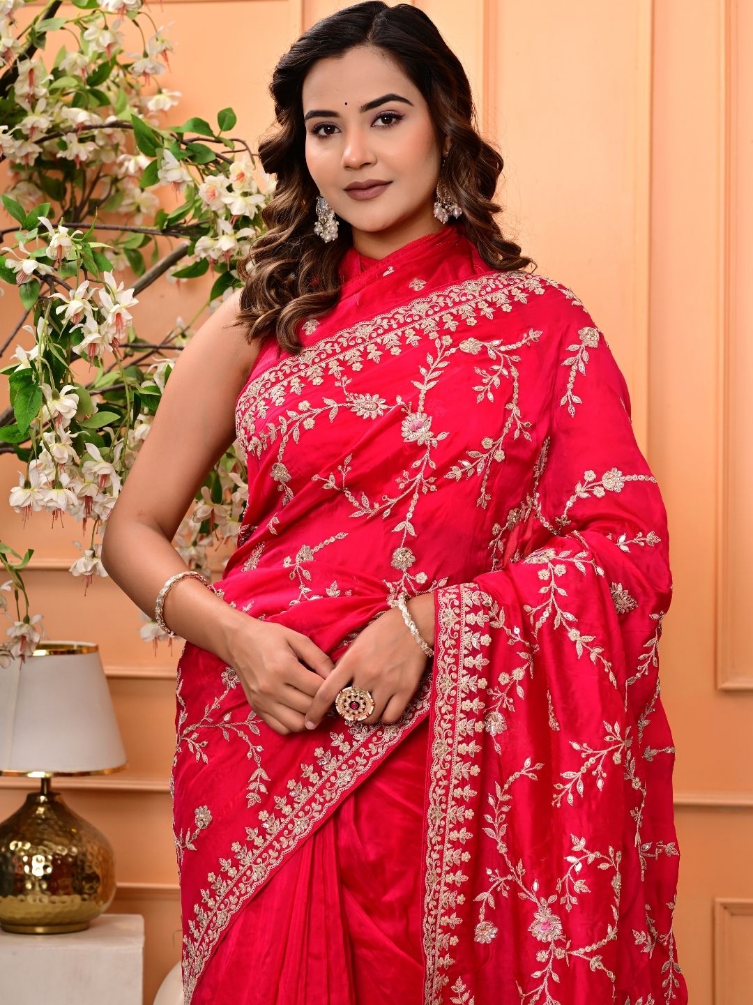 Pure H.O. Silk Saree with Gottapatti, Sequence & Marodi Work | Premium Wedding & Festive Wear