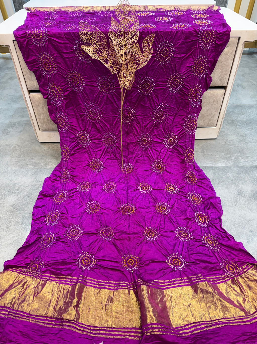 Modal Gaji Bandhani Dupatta – Soft Lightweight Festive & Ethnic Dupatta