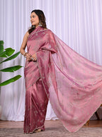 Elegant Rayna Net Fancy Saree with Swarovski Work