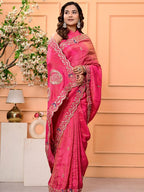 Pure H.O. Silk Saree with Gottapatti, Sequence & Marodi Work | Royal Festive & Wedding Wear