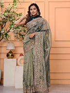 Kanjipuram Silk Saree with Marodi, Kardana & Sequence Work | Grand Wedding & Festive Wear