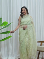 Designer Jiraff Fancy Saree with Kardana, Parle & Sequin Cutwork